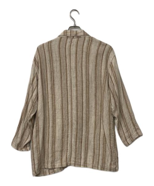 universal tissu（ユニバーサルティシュ）universal tissu (ユニバーサルティシュ) リネンシャツジャケット ベージュ サイズ:1の古着・服飾アイテム