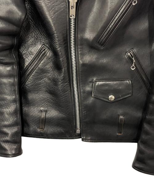 FINE CREEK LEATHERS（ファインクリークレザーズ）FINE CREEK LEATHERS (ファインクリークレザーズ) レザーライダースジャケット ブラック サイズ:36の古着・服飾アイテム