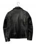 FINE CREEK LEATHERS (ファインクリークレザーズ) レザーライダースジャケット ブラック サイズ:36：120000円