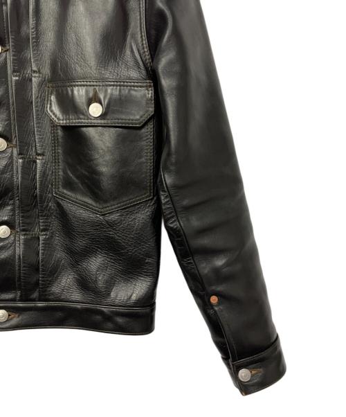 FINE CREEK LEATHER（ファインクリークレザーズ）FINE CREEK LEATHER (ファインクリークレザーズ) レザージャケット ブラック サイズ:36の古着・服飾アイテム
