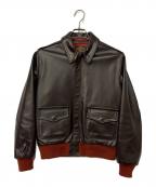 Aero LEATHERエアロレザー）の古着「TYPE A-2 フライトジャケット」｜ブラウン