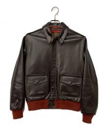 Aero LEATHER（エアロレザー）の古着「TYPE A-2 フライトジャケット」｜ブラウン