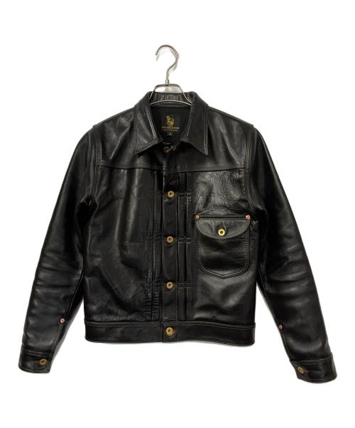 FINE CREEK LEATHERS（ファインクリークレザーズ）FINE CREEK LEATHERS (ファインクリークレザーズ) ホースハイドレザージャケット ブラック サイズ:36の古着・服飾アイテム