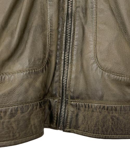 RIDEZ（ライズ）RIDEZ (ライズ) レザーライダースジャケット ブラウン サイズ:Sの古着・服飾アイテム