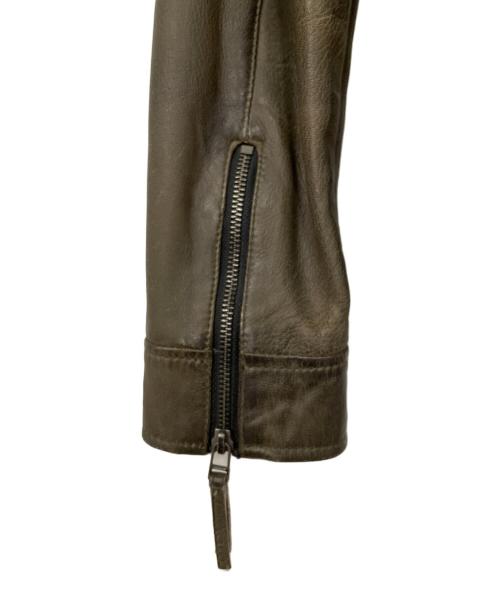 RIDEZ（ライズ）RIDEZ (ライズ) レザーライダースジャケット ブラウン サイズ:Sの古着・服飾アイテム