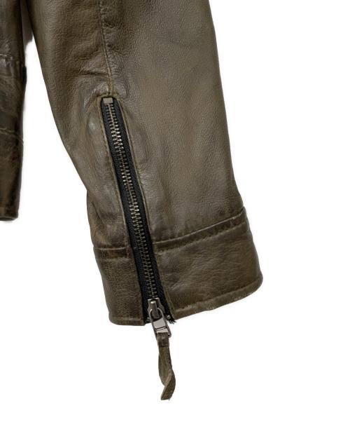 RIDEZ（ライズ）RIDEZ (ライズ) レザーライダースジャケット ブラウン サイズ:Sの古着・服飾アイテム