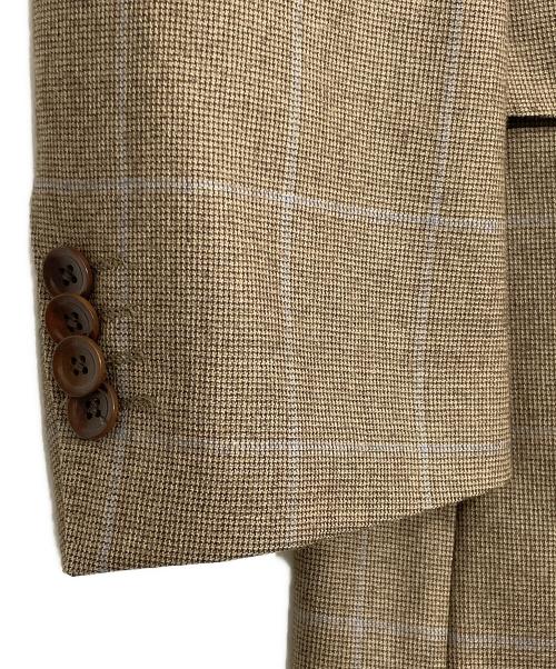 SAVILE ROW（サヴィル・ロウ）SAVILE ROW (サヴィル・ロウ) スーツジャケット ブラウン サイズ:C94-W98-T170 BE5の古着・服飾アイテム