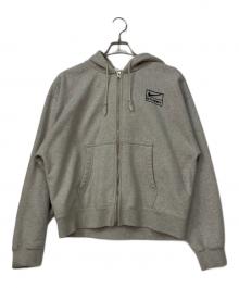 NIKE×stussy（ナイキ×ステューシー）の古着「ジップパーカー」｜グレー