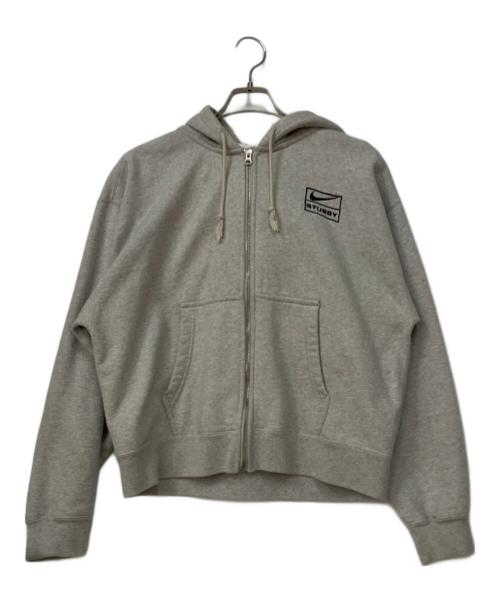 NIKE（ナイキ）NIKE (ナイキ) stussy (ステューシー) ジップパーカー グレー サイズ:Sの古着・服飾アイテム