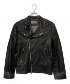 quattrocchiクアトロッキ）の古着「ライダースジャケット」｜ブラック