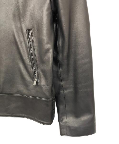 quattrocchi（クアトロッキ）quattrocchi (クアトロッキ) ライダースジャケット ブラック サイズ:48の古着・服飾アイテム