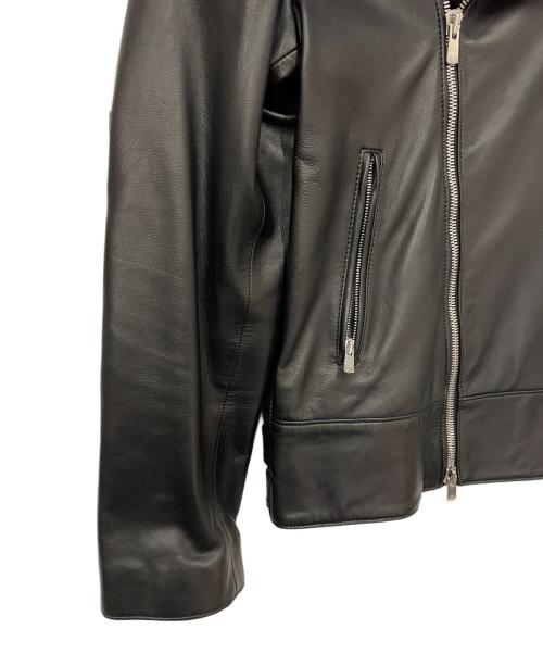 quattrocchi（クアトロッキ）quattrocchi (クアトロッキ) ライダースジャケット ブラック サイズ:48の古着・服飾アイテム