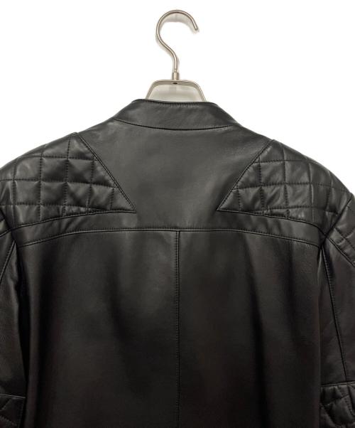 quattrocchi（クアトロッキ）quattrocchi (クアトロッキ) ライダースジャケット ブラック サイズ:48の古着・服飾アイテム