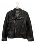 quattrocchi（クアトロッキ）の古着「ライダースジャケット」｜ブラック