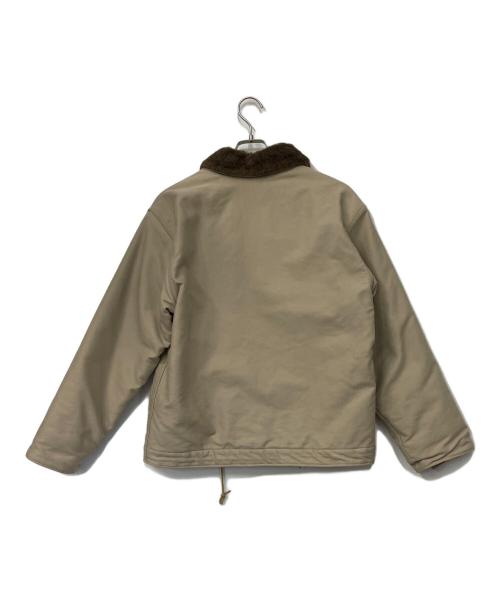 HOUSTON（ヒューストン）HOUSTON (ヒューストン) N-1デッキジャケット ベージュ サイズ:Mの古着・服飾アイテム