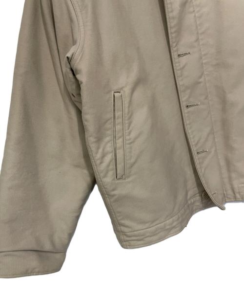 HOUSTON（ヒューストン）HOUSTON (ヒューストン) N-1デッキジャケット ベージュ サイズ:Mの古着・服飾アイテム