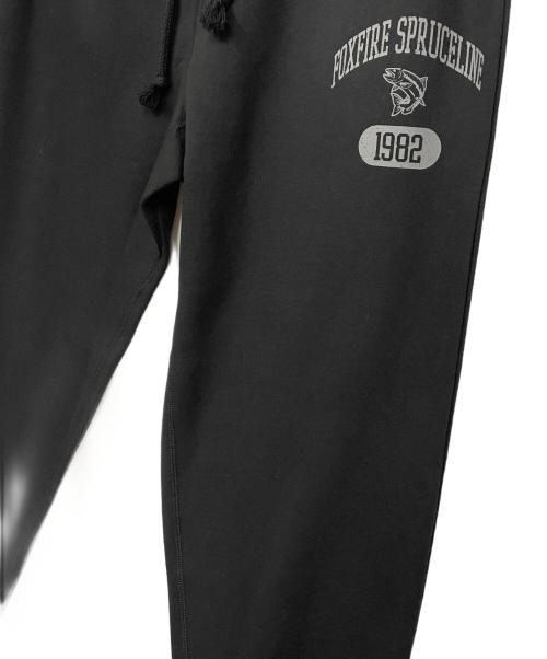 FOX FIRE（フォックスファイヤー）FOX FIRE (フォックスファイヤー) カレッジスエットパンツ ブラック サイズ:Lの古着・服飾アイテム