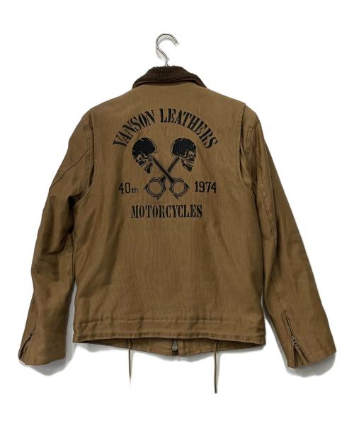 VANSON（バンソン）VANSON (バンソン) N-1 裏ボアデッキジャケット ブラウン サイズ:Lの古着・服飾アイテム