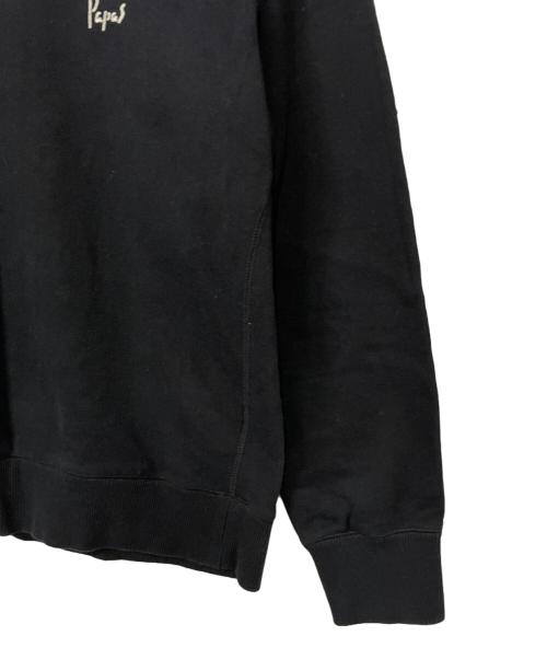 PAPAS（パパス）PAPAS (パパス) スウェット ブラック サイズ:Mの古着・服飾アイテム