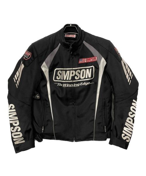SIMPSON（シンプソン）SIMPSON (シンプソン) ライダースジャケット ブラック サイズ:Lの古着・服飾アイテム