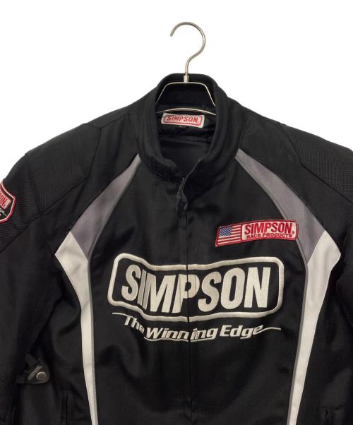 SIMPSON（シンプソン）SIMPSON (シンプソン) ライダースジャケット ブラック サイズ:Lの古着・服飾アイテム