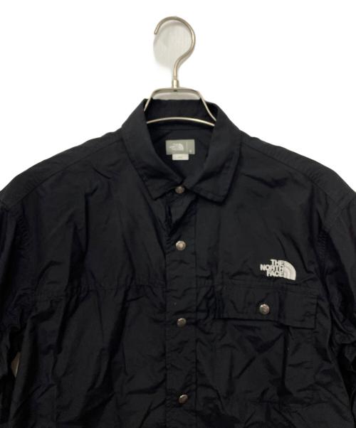 THE NORTH FACE（ザ ノース フェイス）THE NORTH FACE (ザ ノース フェイス) ロングスリーブ ヌプシシャツ ブラック サイズ:Sの古着・服飾アイテム