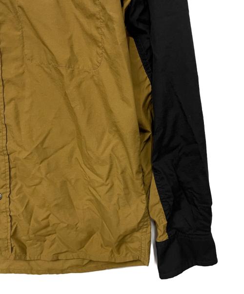 THE NORTH FACE（ザ ノース フェイス）THE NORTH FACE (ザ ノース フェイス) ロングスリーブ ヌプシシャツ ブラック×カーキ サイズ:Sの古着・服飾アイテム