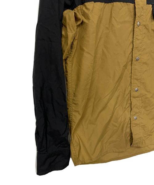 THE NORTH FACE（ザ ノース フェイス）THE NORTH FACE (ザ ノース フェイス) ロングスリーブ ヌプシシャツ ブラック×カーキ サイズ:Sの古着・服飾アイテム