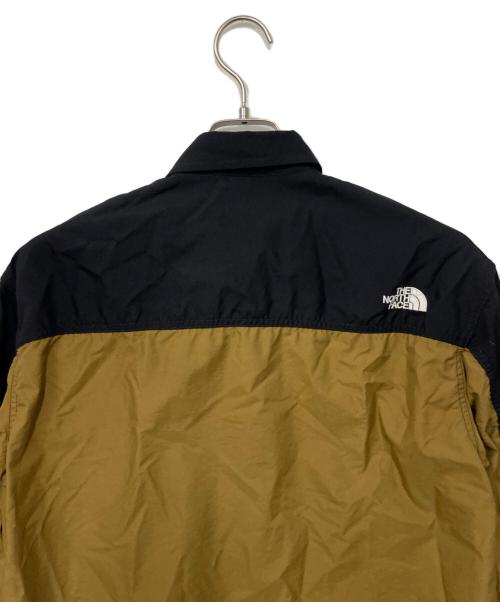 THE NORTH FACE（ザ ノース フェイス）THE NORTH FACE (ザ ノース フェイス) ロングスリーブ ヌプシシャツ ブラック×カーキ サイズ:Sの古着・服飾アイテム