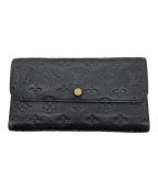 LOUIS VUITTONルイ ヴィトン）の古着「3つ折り財布」｜ブラック