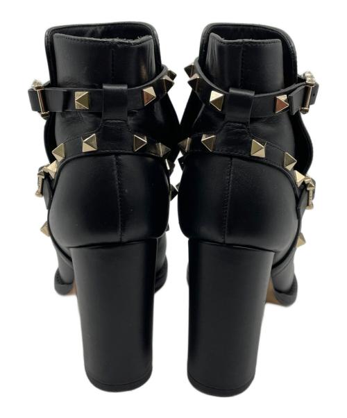 VALENTINO GARAVANI（ヴァレンティノ・ガラヴァーニ）VALENTINO GARAVANI (ヴァレンティノ・ガラヴァーニ) スタッズブーツ ブラック サイズ:35 1/2の古着・服飾アイテム