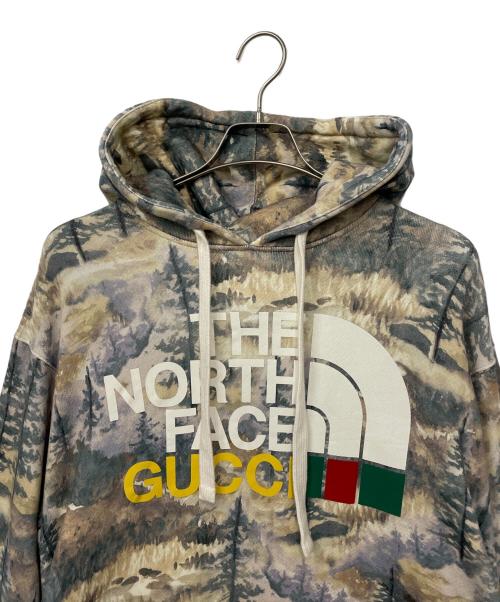 GUCCI（グッチ）GUCCI (グッチ) THE NORTH FACE (ザ ノース フェイス) プルオーバーパーカー マルチカラー サイズ:Mの古着・服飾アイテム