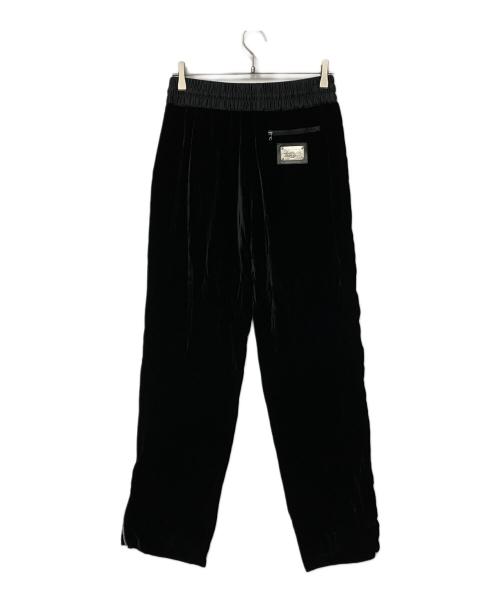 DOLCE & GABBANA（ドルチェ＆ガッバーナ）DOLCE & GABBANA (ドルチェ＆ガッバーナ) サイドジップパンツ ブラック サイズ:40の古着・服飾アイテム