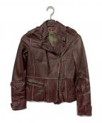 AVIREXアヴィレックス）の古着「レザージャケット」｜ブラウン