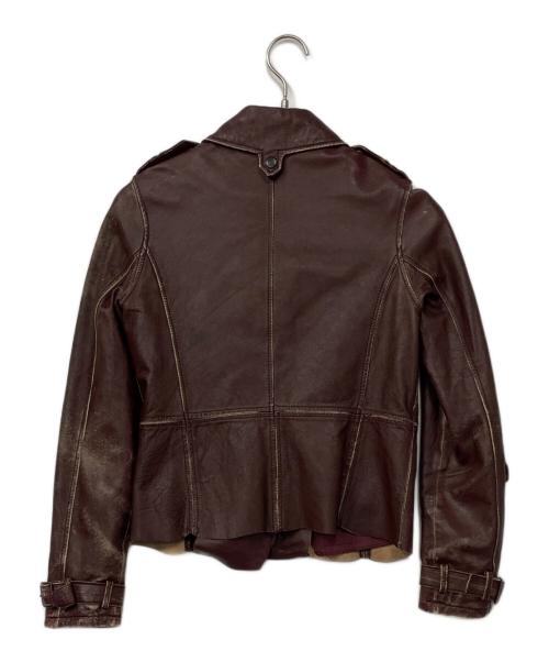 AVIREX（アヴィレックス）AVIREX (アヴィレックス) レザージャケット ブラウン サイズ:Sの古着・服飾アイテム