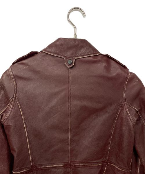 AVIREX（アヴィレックス）AVIREX (アヴィレックス) レザージャケット ブラウン サイズ:Sの古着・服飾アイテム