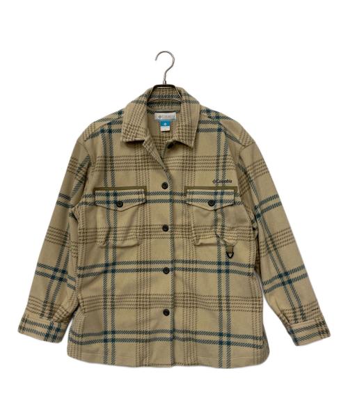 Columbia（コロンビア）Columbia (コロンビア) フリース シカゴベニューオムニヒートラインドフリースシャツ ベージュ サイズ:Mの古着・服飾アイテム