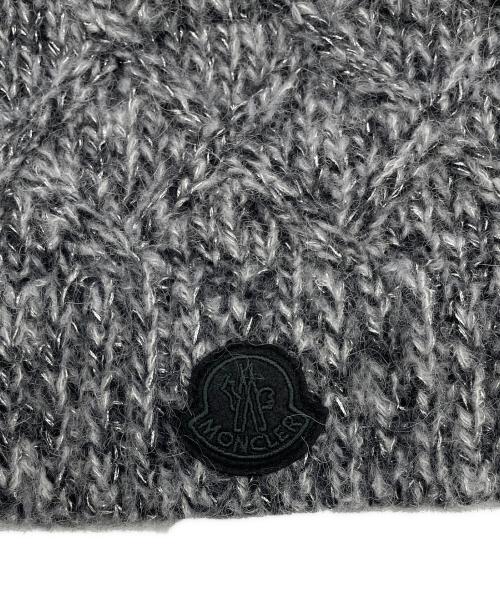 MONCLER（モンクレール）MONCLER (モンクレール) ニットマフラー グレーの古着・服飾アイテム