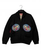 Pherrow'sフェローズ）の古着「カウチンニットカーディガン」｜ブラック