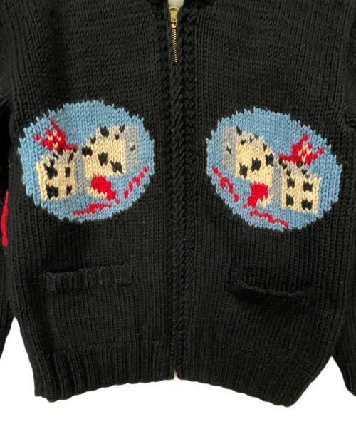 Pherrow's（フェローズ）Pherrow's (フェローズ) カウチンニットカーディガン ブラック サイズ:Mの古着・服飾アイテム