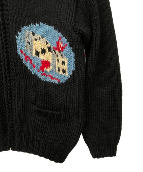 Pherrow's（フェローズ）Pherrow's (フェローズ) カウチンニットカーディガン ブラック サイズ:Mの古着・服飾アイテム