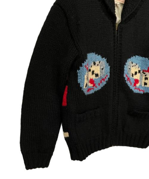 Pherrow's（フェローズ）Pherrow's (フェローズ) カウチンニットカーディガン ブラック サイズ:Mの古着・服飾アイテム