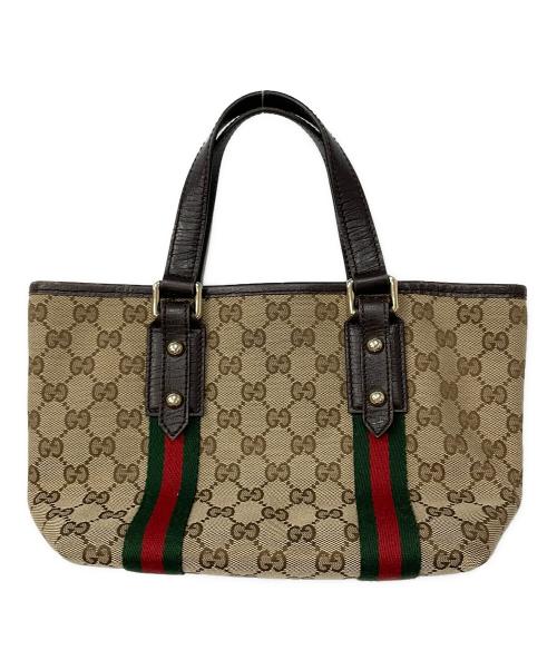 GUCCI（グッチ）GUCCI (グッチ) ハンドバッグ ブラウンの古着・服飾アイテム