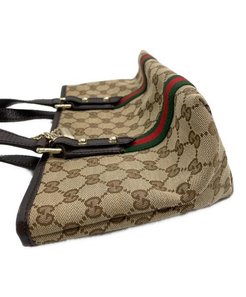 GUCCI（グッチ）GUCCI (グッチ) ハンドバッグ ブラウンの古着・服飾アイテム