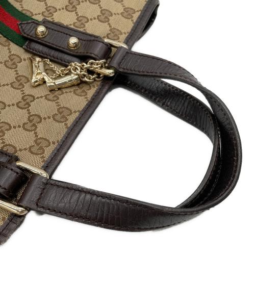 GUCCI（グッチ）GUCCI (グッチ) ハンドバッグ ブラウンの古着・服飾アイテム