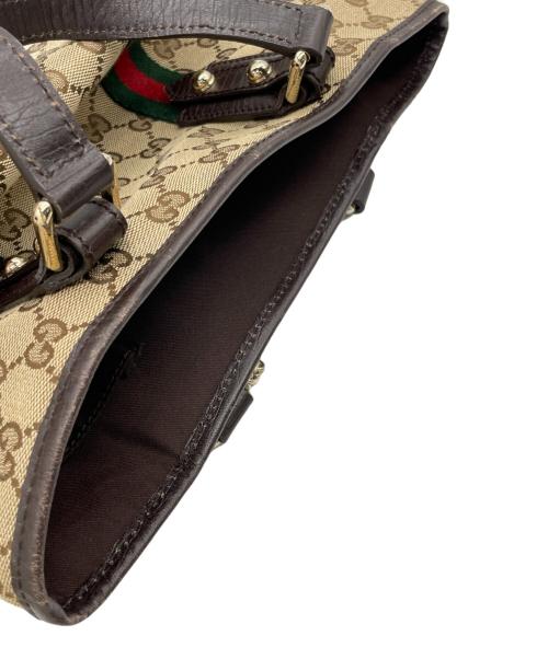 GUCCI（グッチ）GUCCI (グッチ) ハンドバッグ ブラウンの古着・服飾アイテム