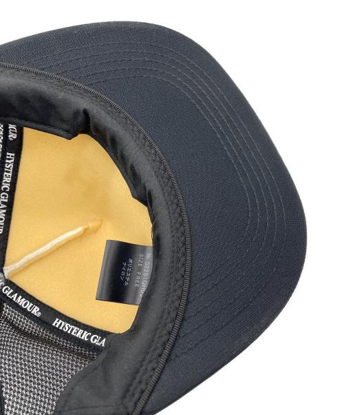 Hysteric Glamour（ヒステリックグラマー）Hysteric Glamour (ヒステリックグラマー) キャップ ブラック×ホワイト サイズ:FREEの古着・服飾アイテム