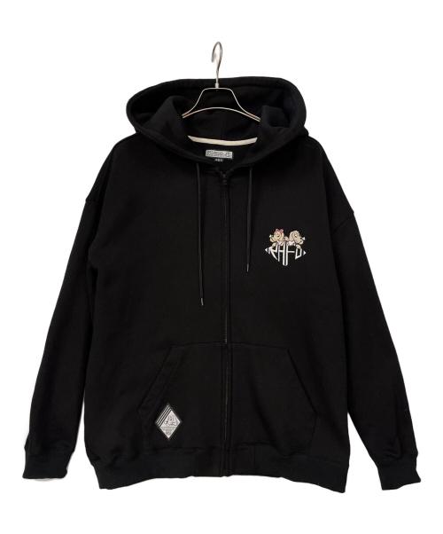 GALFY CRUTCH BRAND（ガルフィークラッチブランド）GALFY CRUTCH BRAND (ガルフィークラッチブランド) ジップパーカー ブラック サイズ:XLの古着・服飾アイテム