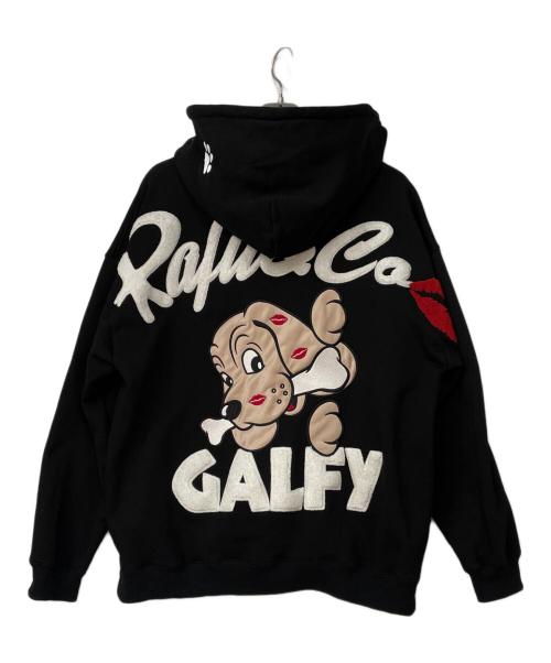 GALFY CRUTCH BRAND（ガルフィークラッチブランド）GALFY CRUTCH BRAND (ガルフィークラッチブランド) ジップパーカー ブラック サイズ:XLの古着・服飾アイテム