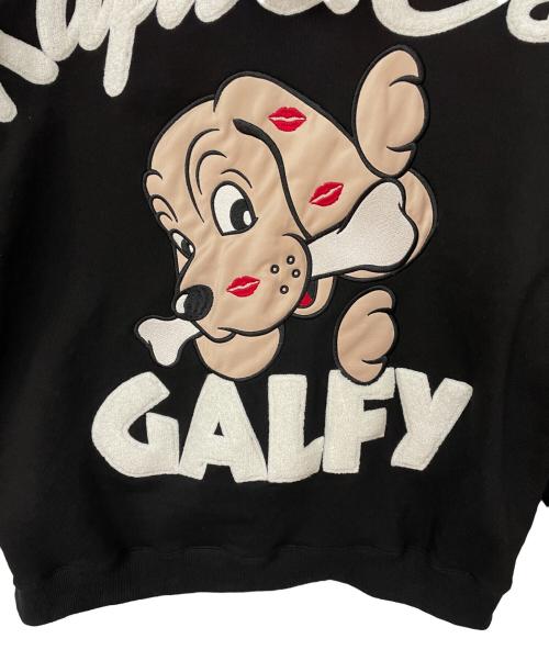 GALFY CRUTCH BRAND（ガルフィークラッチブランド）GALFY CRUTCH BRAND (ガルフィークラッチブランド) ジップパーカー ブラック サイズ:XLの古着・服飾アイテム